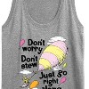 Women's - Dr. Seuss - Don't Worry Go Along Graphic Racerback Tank - 2 of 4