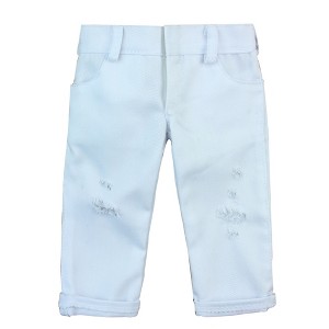 Sophia’s Ripped Jeans for 18” Dolls, White - 1 of 3