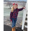 Girls Summer Crop Tops Long Sleeve Button Down Shirt for Girl 3-12Y - 3 of 4
