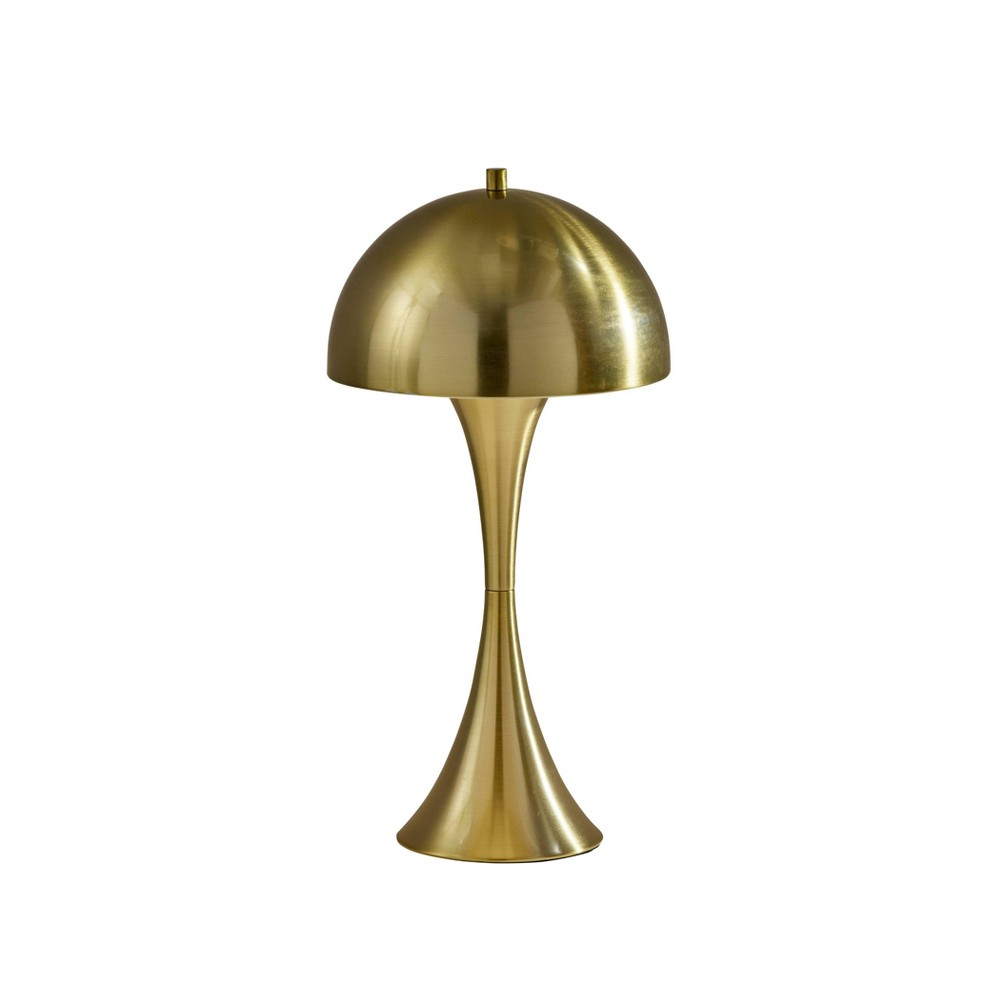 Photos - Floodlight / Street Light Adesso Lennon Table Lamp Brass: Antique Finish, Dome Shade, Touch Sensor, 