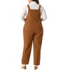 Agnes Orinda Women's Plus Size Corduroy Adjustable Straps with Pocket Fashion Overalls - 4 of 4