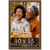 PosterPalooza | Photo Size Textured Gold Picture Frame - UV Acrylic, Foam Board Backing, Hanging Hardware - 2 of 4