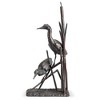 SPI Home Heron Couple with Reeds Sculpture – Aluminum Coastal Accent in Graceful Nature-Inspired Design - 3 of 4