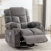 NicBex Linen Swivel Recliner Chair,Massage Chairs with 8-Point Manual Massage and Waist Heating,Modern Swivel Reclining Chairs for Living Room,Grey - 2 of 4