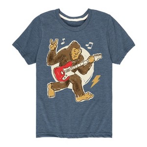 Boys' - Instant Message - Sasquatch Rock & Roll Short Sleeve Graphic T-Shirt - 1 of 4
