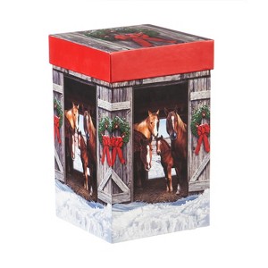 Evergreen Beautiful Holiday Horses Ceramic Travel Cup with Matching Box - 4 x 5 x 7 Inches Indoor/Outdoor - 1 of 1