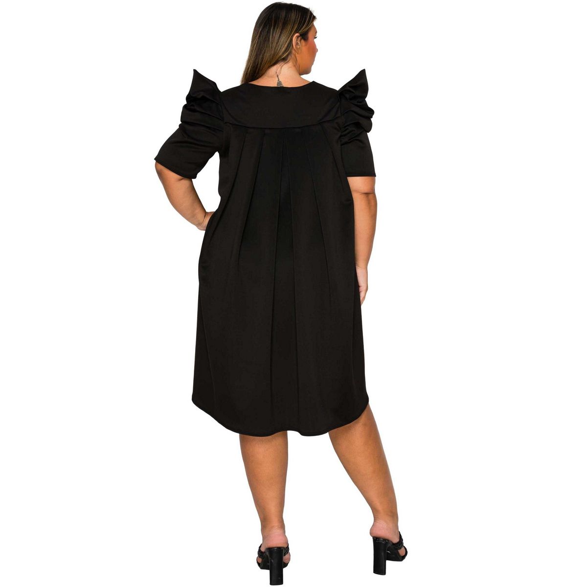 L I V D Women's Plus Size Zaya Pleated Swing Dress - thumbnail 8