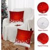 2 Pieces Velvet Christmas Throw Pillow Covers for Couch Bed Sofa - 4 of 4