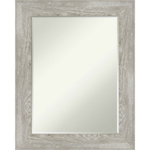 Amanti Art Dove Greywash Petite Bevel Bathroom Wall Mirror 30 x 24 in. - 1 of 4