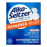 Alka-Seltzer Hangover Relief Effervescent Tablets Formulated for Fast Relief of Headaches, Body Aches and Mental Fatigue - 20ct