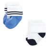 Hudson Baby Infant Boys Cotton Rich Newborn and Terry Socks, Nautical 12-Pack - 4 of 4