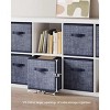 Racxily Set of 6 Foldable Storage Cubes, 11.8-Inch Non-Woven Fabric Bins with Double Handles, Closet Organizers for Shelves - 2 of 4