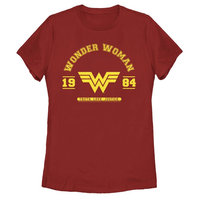 Women's Wonder Woman 1984 WW Collegiate T-Shirt, 1 of 5