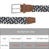 INSPIRE CHIC Gender Neutral Braided Stretch Multicolored Elastic Woven Golf Jean Belts Waistband 1Pc - 4 of 4