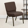 Emma and Oliver 4 Pack 21''W Stacking Church Chair - 2 of 4