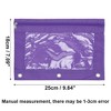Unique Bargains Pencil Case for 3 Ring Binder Smooth Zipper Transparent Window for Folders - 2 of 4