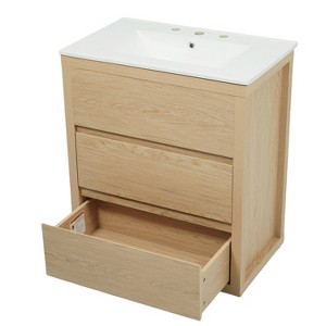 Dexmalle 30" Bathroom Vanity with Soft Close Undermount Drawer Slides - 1 of 4