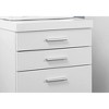 NicBex Modern File Cabinet with Wheels,Vertical Filing Cabinets with 3 Drawers and Handles,Office Cabinet for Home, Office - 4 of 4