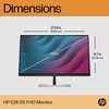 HP E24 G5 23.8 Inch Full HD Computer Monitor 75Hz 5ms 16:9 IPS Anti-glare Height Adjust Tilt Swivel Pivot 250 Nits Black - Manufacturer Refurbished - 4 of 4