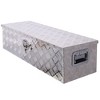 39 Inch Aluminum Tool Box, 5 Bar Tread Heavy Duty Truck Bed Tool Box, Outdoor Trailer Pickup Underbody Toolbox, RV Storage Organizer With Lock Keys - 2 of 4