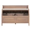 NicBex 42" Storage Bench with Safety Hinges,Storage Ottoman Bench with High Back,Rustic Wood Foot Stool for Bedroom,Entryway - 2 of 4
