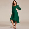 Ever-Pretty Long Sleeves Pleated Ruffles Chiffon Wedding Guest Dresses - 4 of 4