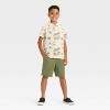 Boys' Flat Front 'At the Knee' Chino Shorts - Cat & Jack™ - 3 of 3