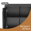 59.8" 4-Door Sideboard,Hidden Handle,Distinctive Solid Ash Veneer Buffet with Storage - Leovsnove - 4 of 4