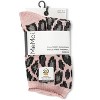 Memoi Women's Leopard Print Cozy Warm Thermal Crew Socks Blush 9-11 - 3 of 4