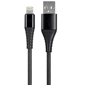 Monoprice AtlasFlex Series Durable MFi Certified Lightning to USB Type-A Charge & Sync  Nylon-Braid - 1 of 4