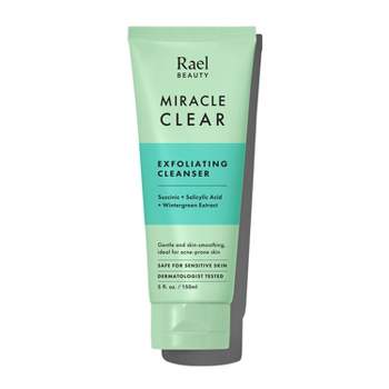 Rael Beauty Miracle Clear Succinic Acid Gentle Exfoliating Cleanser for Acne - Unscented - 5 fl oz