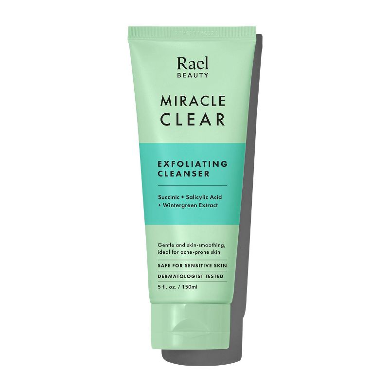 Rael Beauty Miracle Clear Succinic Acid Gentle Exfoliating Cleanser for Acne - Unscented - 5 fl oz, 1 of 14