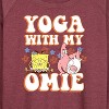 Women's - SpongeBob SquarePants - Yoga With My Omie Lightweight French Terry Wide Neck Long Sleeve Shirt - 2 of 4