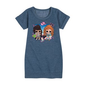 Girls' - Lol Surprise! - Nashville And Bluegrass Queen Graphic Short Sleeve Fleece Dress - 1 of 4