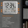 Marathon Slim Atomic Sleek And Stylish Wall Clock with Full Calendar Display, Temperature & Humidity - 2 of 4