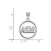 Black Bow Jewelry Sterling Silver Alpha Xi Delta Greek Life Medium Pendant - 2 of 3