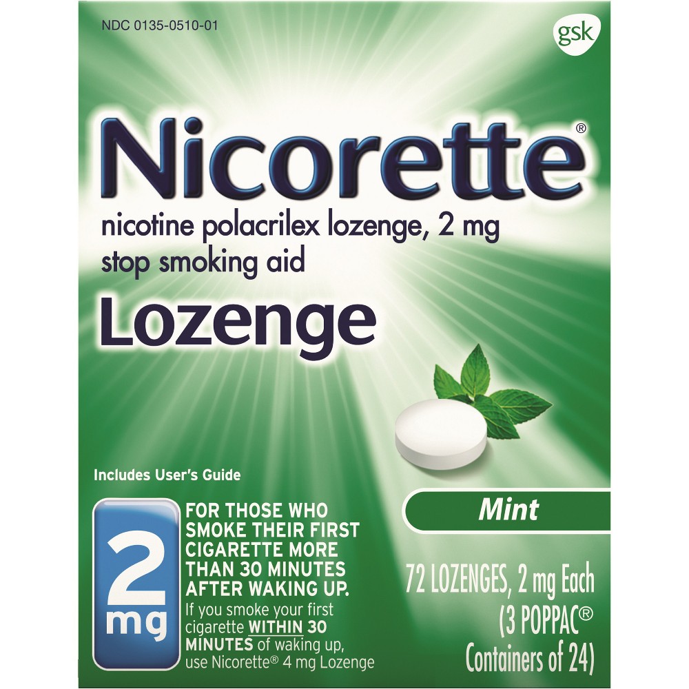 UPC 307661500109 product image for Nicorette 2mg Stop Smoking Aid Lozenge - Mint - 72ct | upcitemdb.com