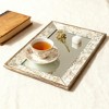 Spassway Mirrored Decorative Serving Trays Jewelry Tray Trinket Dish Ring Holder Dish Jewelry Plate Bowl Centerpiece for Living Room Kitchen - 2 of 4