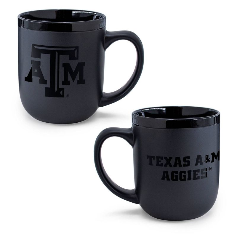NCAA Texas A&#38;M Aggies 12oz Ceramic Coffee Mug - Black, 3 of 4