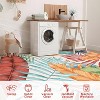 Tropical Palm Leaves Runner Rug, Washable Non-Slip, Soft Low Pile Carpet for Hallway, Kitchen, Indoor Decor - 4 of 4