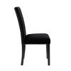 New Classic Furniture, Celeste Black Wood Upholstered Dining Chair (Set of 6) - 4 of 4