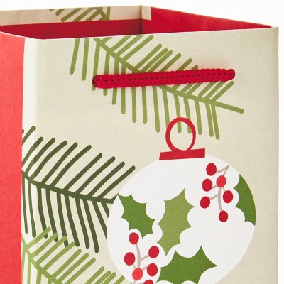 Assorted Christmas Gift Bags Set with Santa and Snowman Designs