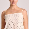 Vitamin A Women's Eyelet Mini Swim Cover Up Dress - White - 3 of 3