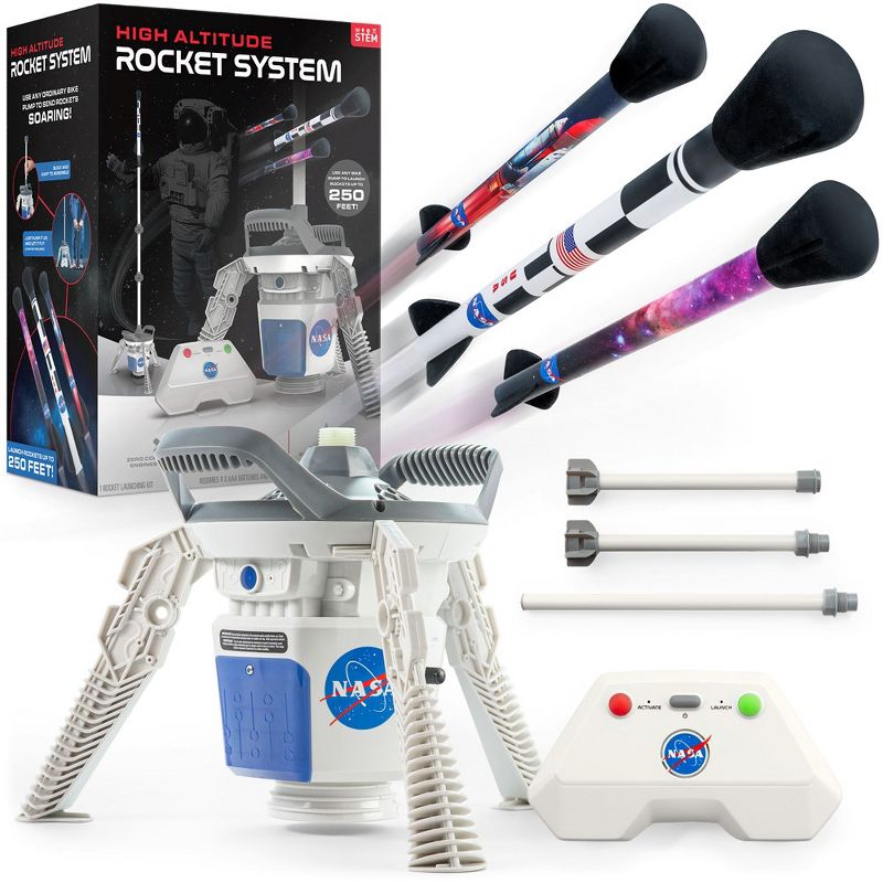 NASA Air Rocket Launcher Kit - Launch Model Rockets Up To 250 Feet with Compressed Air, A Safe, Innovative & Fun Outdoor Kids Toy, 1 of 8