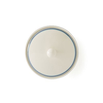 Turquoise Porcelain 12oz Sugar Bowl with Lid