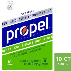 Propel Kiwi Strawberry Sports Drink mix - 0.88oz/10ct - 1 of 4