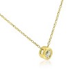 Pompeii3 1/4 ct Diamond Solitaire Pendant available in 14k White or Yellow Gold - 2 of 4
