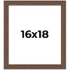PosterPalooza | 16x18 Wide Barnwood Picture Frame, UV Acrylic, 6 Finishes - Grey, Brown, White, and Black - 2 of 4