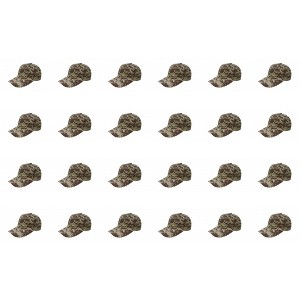 24 Pack Bulk Baseball Caps Ideal for Uniforms Giveaways or Custom - 1 of 4