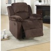 Suede Rocker Recliner Chair with Metal Mechanism and Extra Padded Comfort - 2 of 4